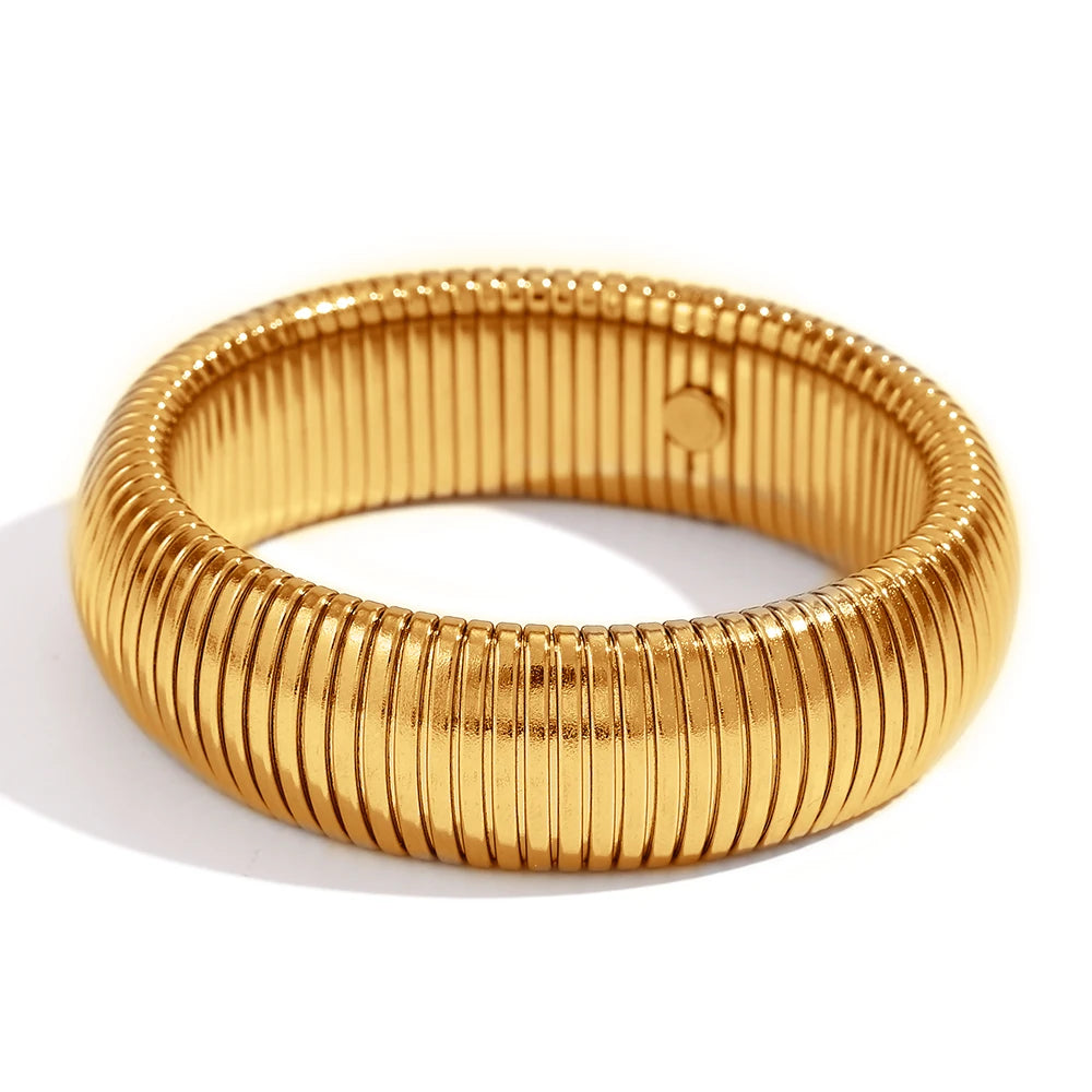 Pulseira Chunky Renovee Banhada a Ouro e Prata