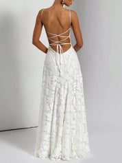 Vestido Longo Jacquard