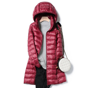 Jaqueta Feminina Puffer com Capuz