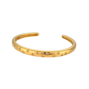 Bracelete Estrela de Cristal Banhado a Ouro 18k