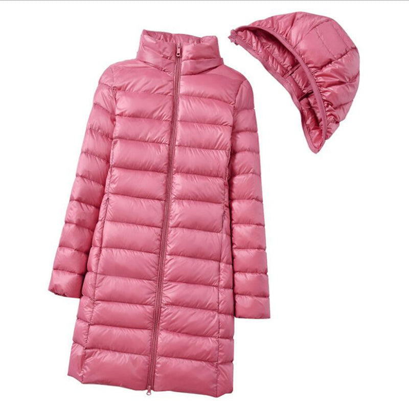 Jaqueta Feminina Puffer com Capuz