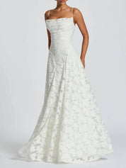 Vestido Longo Jacquard