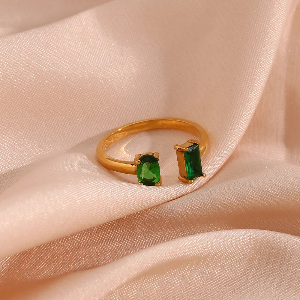 Anéis Elegantes com Zircônia