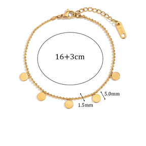 Pulseira Minimalista de Zircônia e Ouro