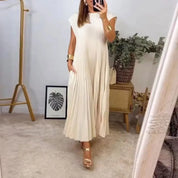 Vestido Longo Plissado Jolie