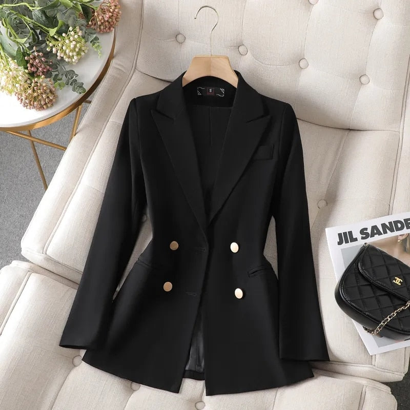 Blazer Casual Acinturado – Clea