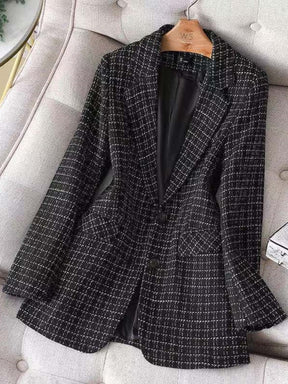 Blazer Xadrez Clássico com Manga Longa – Lucce