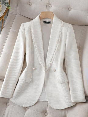 Blazer Feminino de Peito Único com Manga Longa e Corte Fino – Mirian