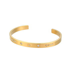 Bracelete Estrela de Cristal Banhado a Ouro 18k