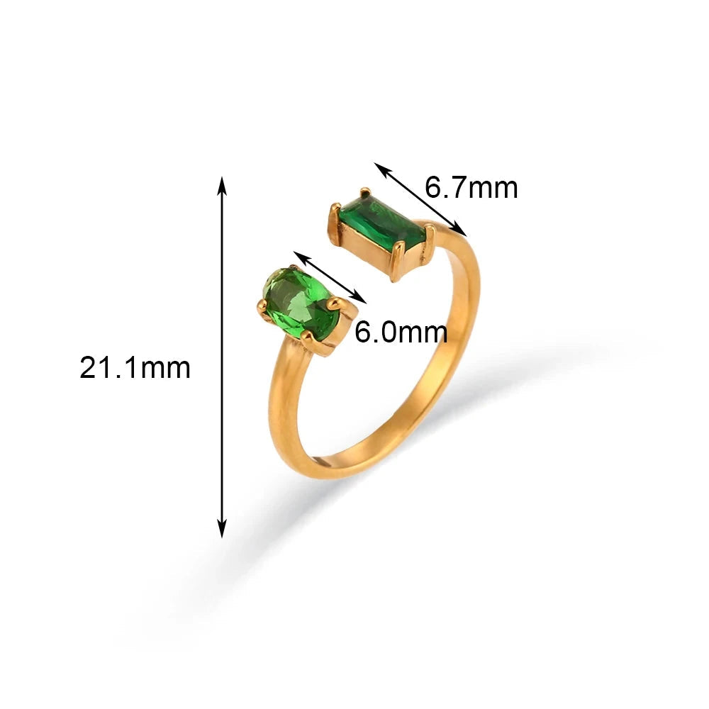 Anéis Elegantes com Zircônia