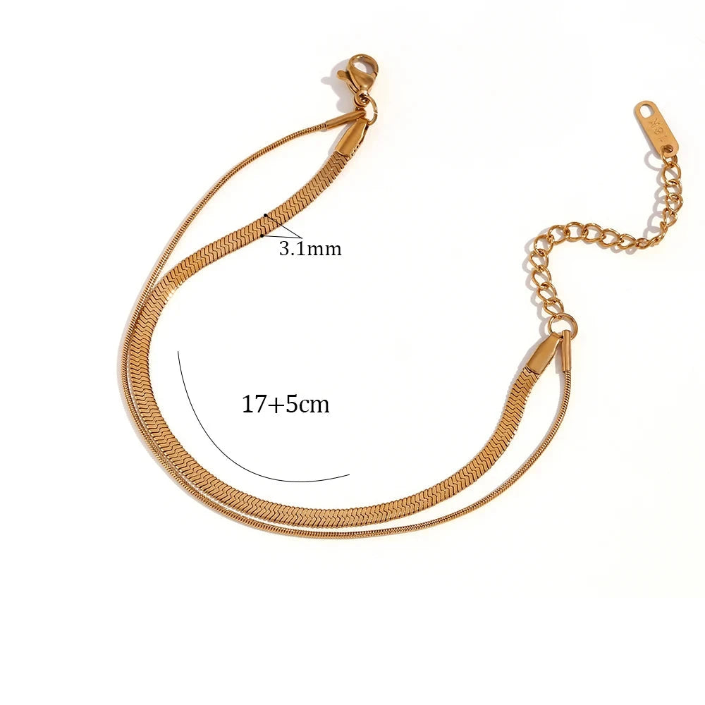 Pulseira Minimalista Banhada a Ouro – Renovee