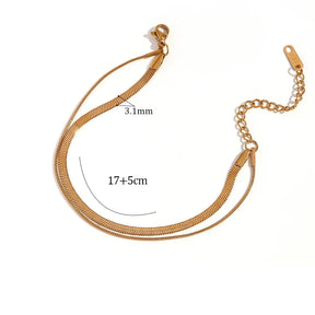 Pulseira Minimalista Banhada a Ouro – Renovee