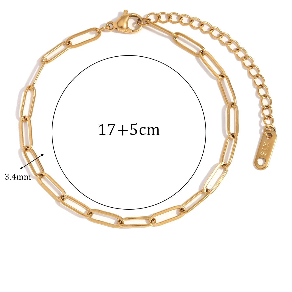 Pulseira Figaro Banhada a Ouro 18K – Renovee