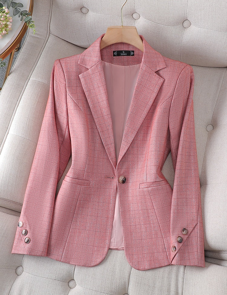 Blazer Feminino Slim com Botão Único – Maura