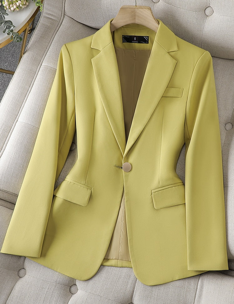 Blazer Feminino de Alfaiataria com Manga Longa – Livien
