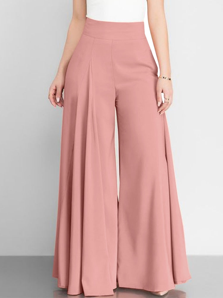Calça de Perna Larga com Cintura Alta – Anika