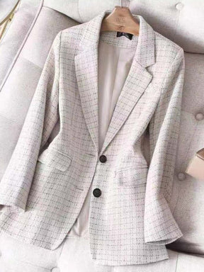 Blazer Xadrez Clássico com Manga Longa – Lucce